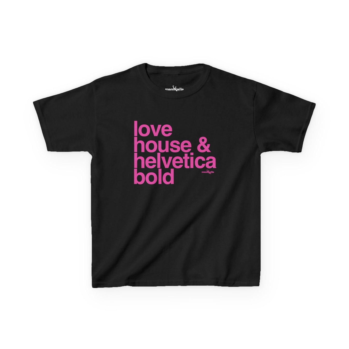 Love House & Helvetica Bold Baby Tee