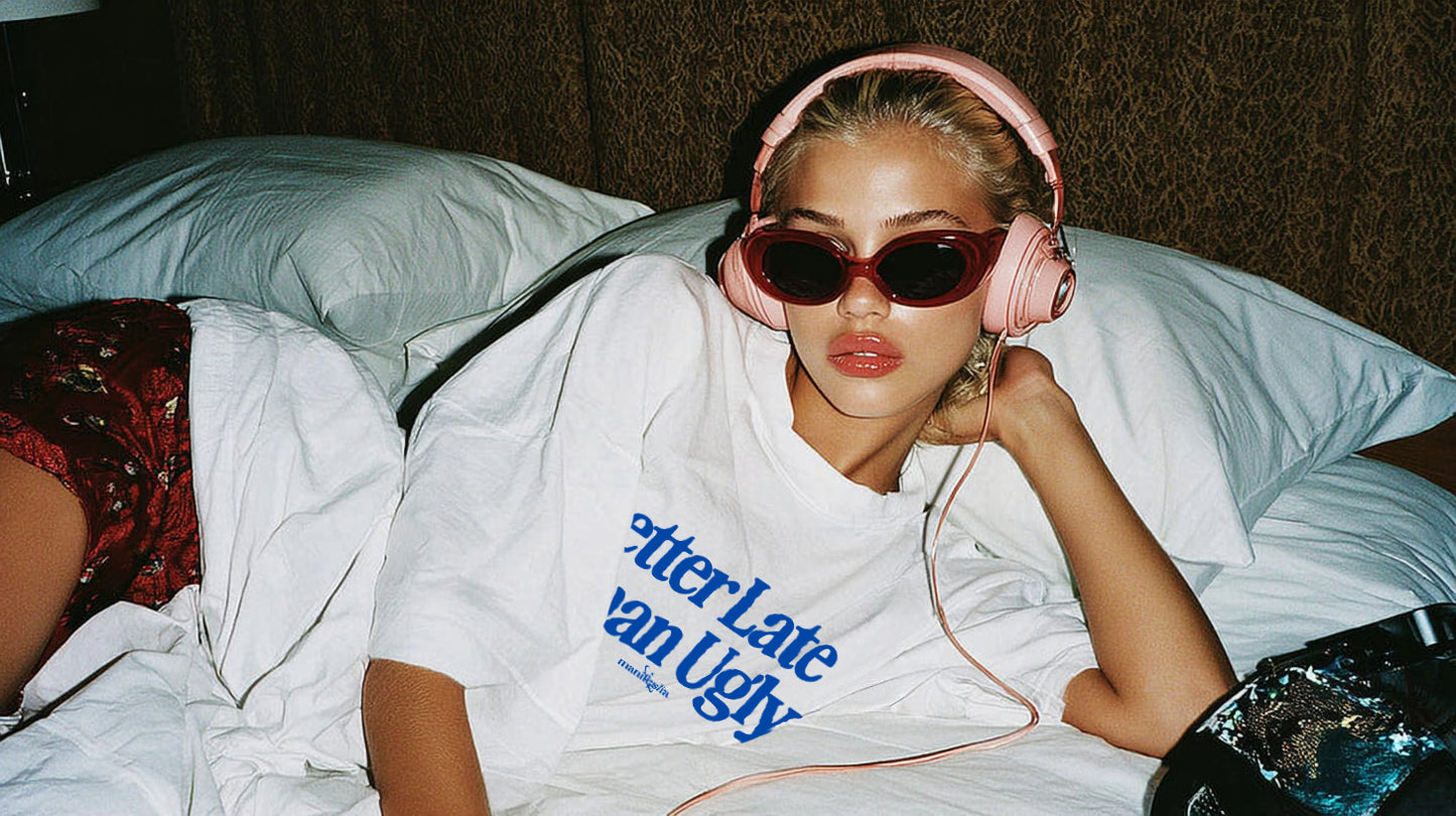 Better Late Than Ugly Oversized Tee