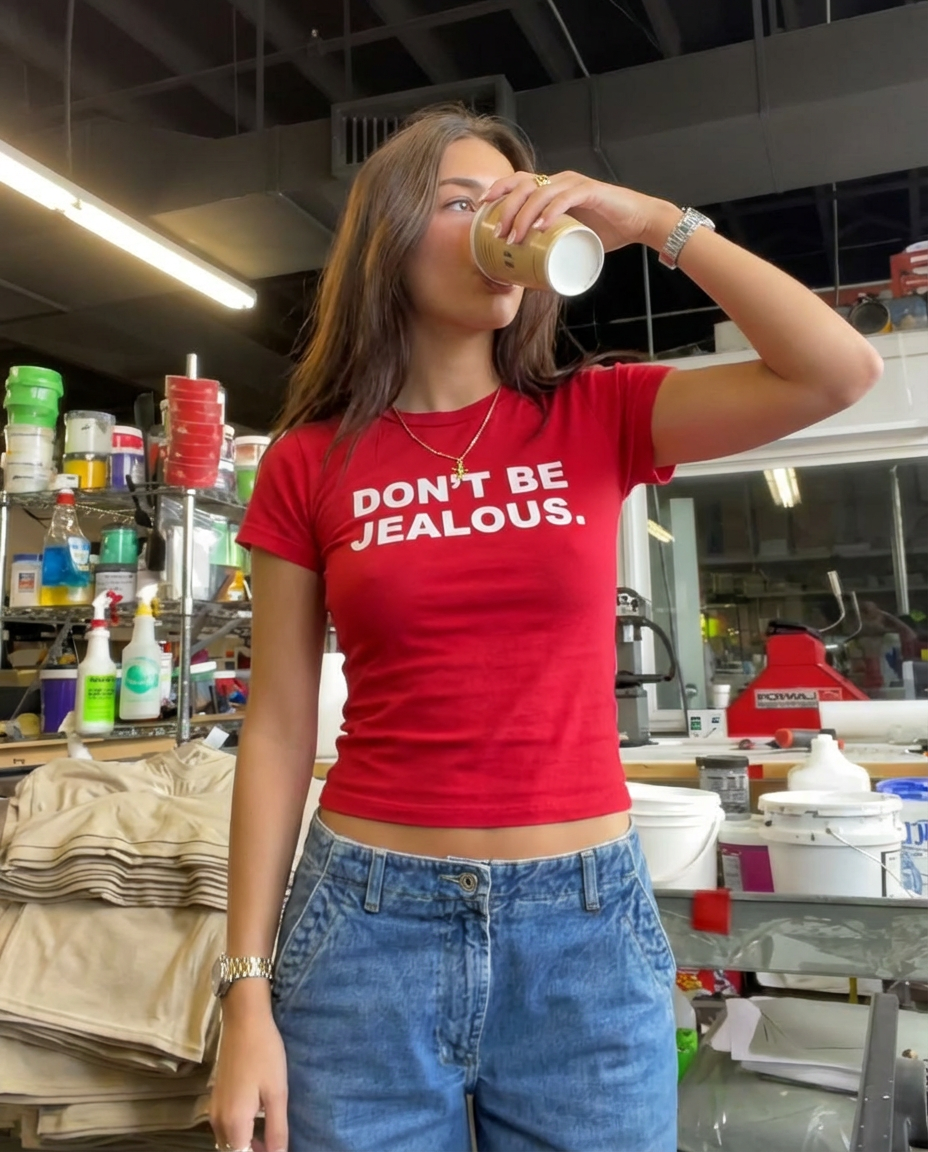 Don't Be Jealous Baby Tee