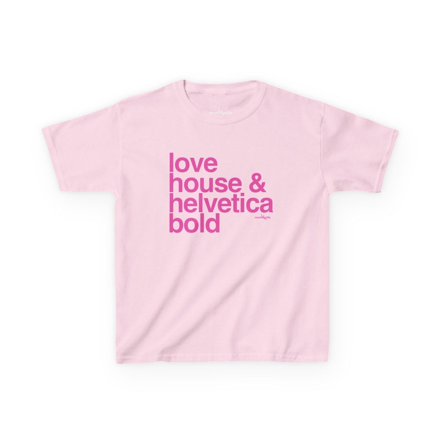 Love House & Helvetica Bold Baby Tee