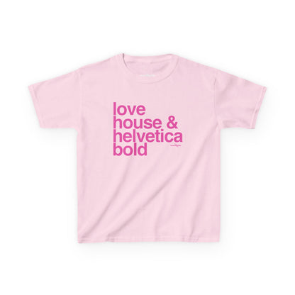 Love House & Helvetica Bold Baby Tee