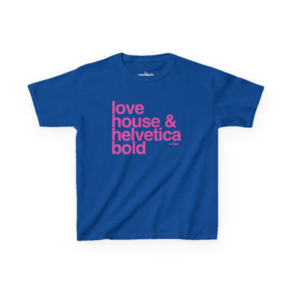 Love House & Helvetica Bold Baby Tee