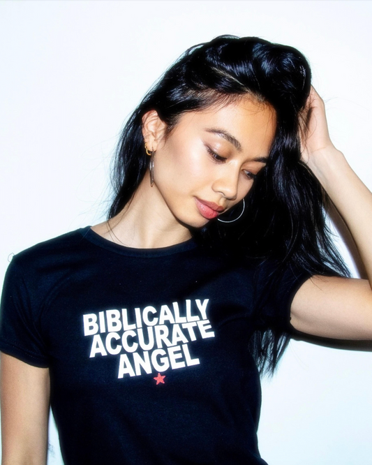Biblically Accurate Angel Baby Tee