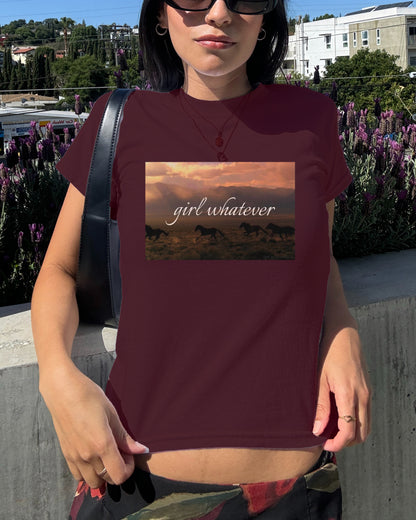 Girl Whatever Baby Tee