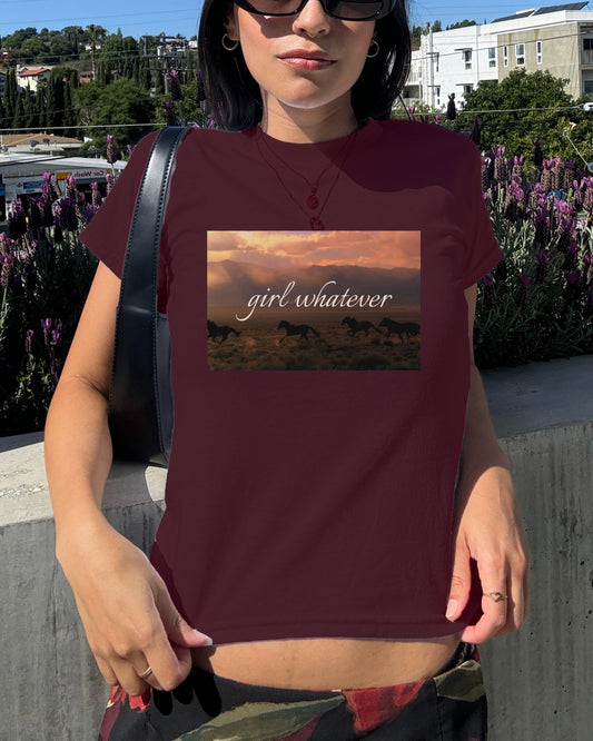 Girl Whatever Baby Tee